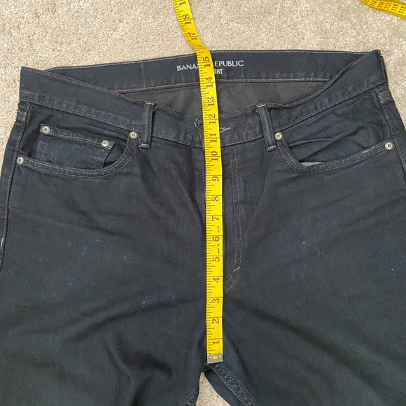 Mens Banana Republic 100% cotton straight leg jeans 35x32 - Picture 5 of 7